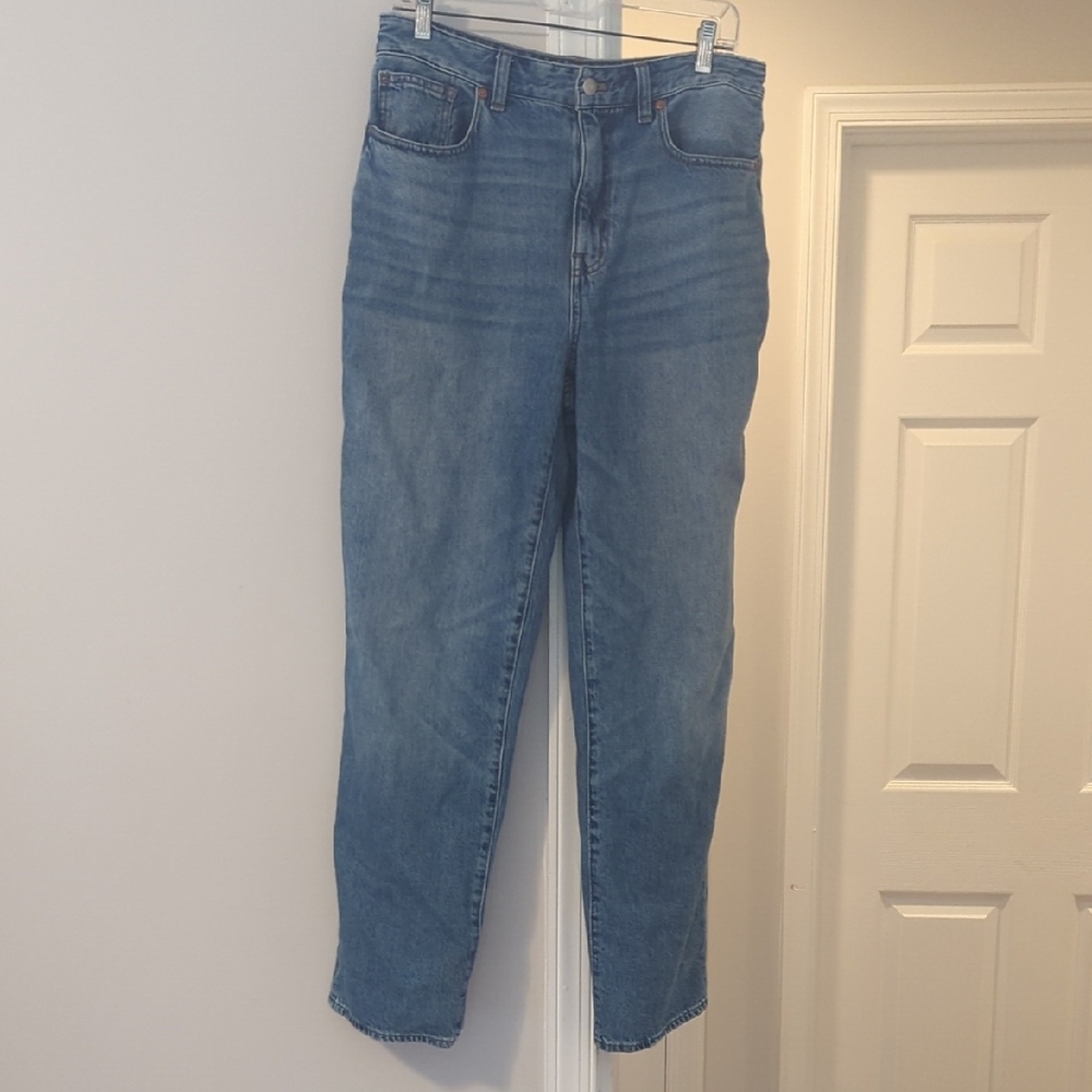Madewell Curvy Baggy Straight Jeans In Letica Wash